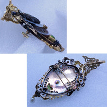 Antique Victorian Brooch Pendant Blackamoor Cameo Diamonds Sapphire Gold (6992)