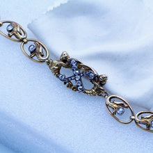 Antique Russian Nouveau Bracelet Gold Diamond Mermaid Dragon Faberge Worker(7002)