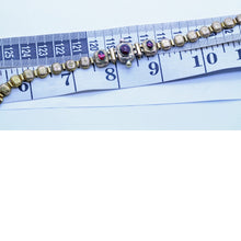 Antique Georgian Bracelet Bangle 18k Gold Garnets Carbuncles French (6800)