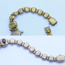 Antique Georgian Bracelet Bangle 18k Gold Garnets Carbuncles French (6800)