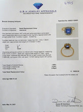 Antique Victorian Ring Gold natural color change Sapphire Diamonds AGL cert(6995)