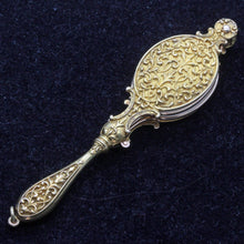 Antique Art Nouveau Lorgnette 14k Gold Demantoid Garnets Diamonds c1900 (6984)