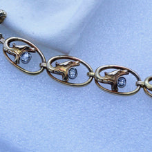 Antique Russian Nouveau Bracelet Gold Diamond Mermaid Dragon Faberge Worker(7002)