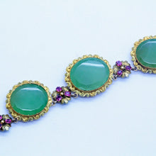 Antique Georgian Necklace 18k Gold Chrysoprase Rubies c1810 English (7052)