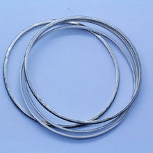 Antique Art Deco Set 4 Bangle Bracelets Silver Diamonds French 1910-1920 (7030)