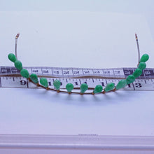 Antique Victorian / Edwardian Tiara 14k gold natural untreated jade metal (7046)