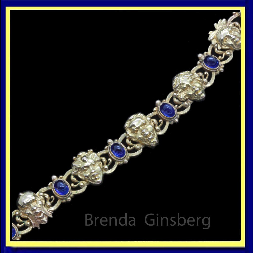 Boucheron bracelet gold sapphires Art Nouveau French antique Victorian