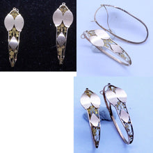 Antique Georgian Poissarde Earrings 18k Fold French late 18th-early19th C (7036)