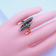 Antique Victorian Ring Rubies Diamonds 18k Gold Silver French Napoleon III(7034)