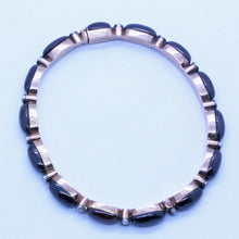 Antique Victorian Bangle Bracelet Gold Garnets Diamonds (7043)