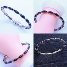 Antique Victorian Bangle Bracelet Gold Garnets Diamonds (7043)