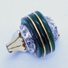 Vintage Retro Ring 18k Gold Jade Diamonds Made circa 1940's Appraisal (7064)