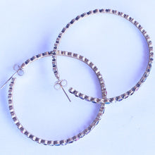 Vintage Earrings Navaratna 22k Gold Gems Hoop Amuletic Jewelry India(6457)