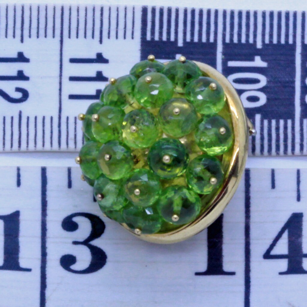 Valentin Magro Earrings Ear Clips 18k Gold and Peridot Retail 16000.00 (7062)