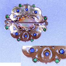 Antique Art Nouveau Brooch F Walter Lawrence Gold Opal Demantoid Sapphires (7067)