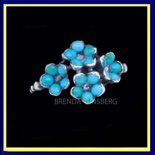 Antique Victorian Ring 18k Gold Silver Turquoise Diamonds French Romantic (7088)