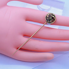 Signed WIESE Antique Victorian Brooch Pin Tie Scarf 18k Gold French Unisex (7101)