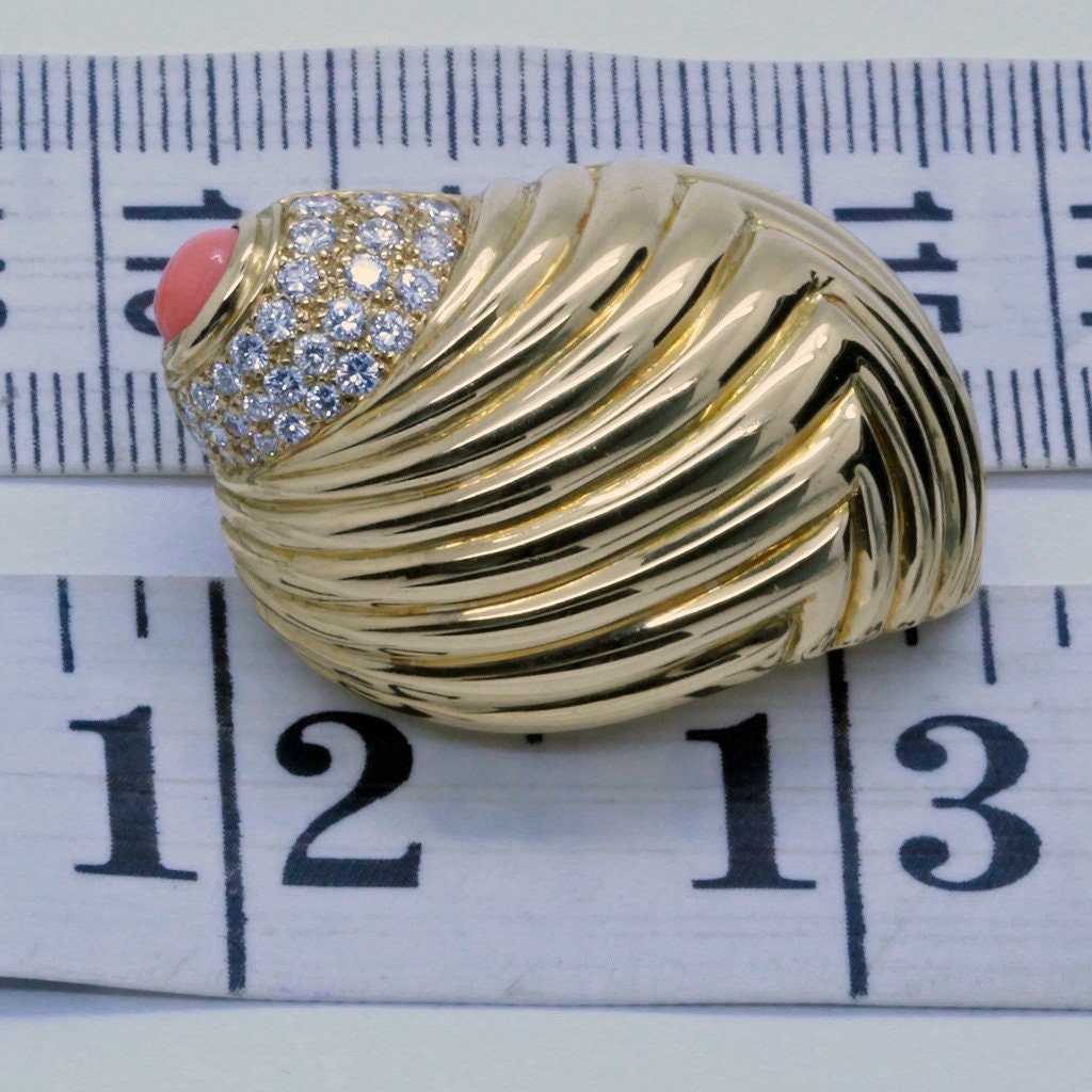 Vintage Boucheron Earrings Ear Clips 18k Gold Diamonds Crl French (7100)