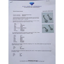 Antique French Art Deco Earrings Platinum Diamonds Dangle Drop Ear Pendants(7107)