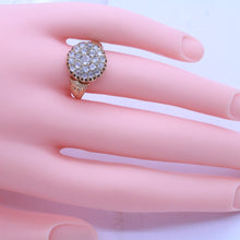 Antique early Victorian Ring 18k Gold Diamonds French Unisex (7112)