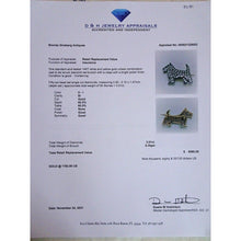 Antique Art Deco Scottie Dog Brooch Pin 15Ct Gold Silver Diamonds Unisex (7081)