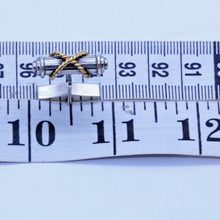 TIFFANY & CO Vintage Cable Cufflinks 18k Gold Sterling Silver Unisex (7086)