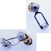 TIFFANY & CO Vintage Cable Cufflinks 18k Gold Sterling Silver Unisex (7086)