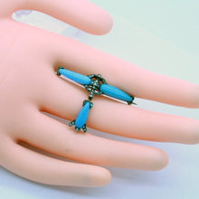 Antique Early Victorian Pair Brooches 18k Gold Turquoise Diamonds Silver (7105)