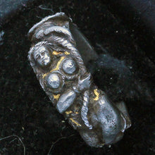 Froment-Meurice Antique Ring Steel Gold Figural Nude Mixed Metal Unisex (7120)