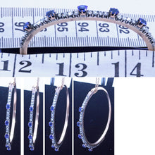 Antique Victorian Bangle Bracelet Diamonds Sapphires 14K Gold w Appraisal (7134)