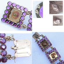 Antique Victorian Bracelet 18k Gold Garnets Pearls Enamel Signed PM (7122)