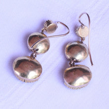 Antique Georgian Earrings Ear Pendants 15ct Gold Amethysts c1790 English (7126)