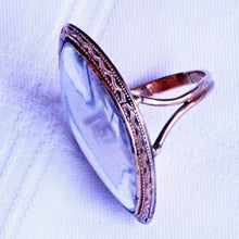 Antique Georgian Ring Miniature Eye Portrait 15ct Rose Gold Eye Miniature (7132)