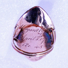 Antique Georgian Ring Miniature Eye Portrait 15ct Rose Gold Eye Miniature (7132)