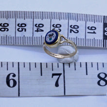 Antique Victorian Micromosaic Ring Gold Micro Mosaic Fly English Unisex (7144)