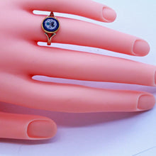 Antique Victorian Micromosaic Ring Gold Micro Mosaic Fly English Unisex (7144)