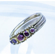 Antique Queen Anne Early Georgian Ring 18k Gold Rubies Unisex Man or Woman(7154)