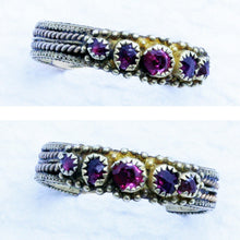Antique Queen Anne Early Georgian Ring 18k Gold Rubies Unisex Man or Woman(7154)