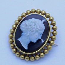 Carlo Giuliano Antique Cameo Brooch 18k Gold Carved Agate Victorian (7121)