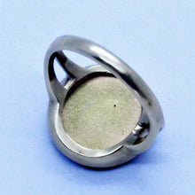 Antique Roman Micromosaic Ring 14k gold Portrait lady w foliage Unisex (7145)