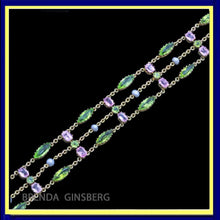 Antique Suffragette Bracelet Gold Peridot Tourmaline Pearls Women's Rights(7150)