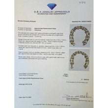 Antique Suffragette Bracelet Gold Peridot Tourmaline Pearls Women's Rights(7150)