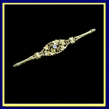 Antique Nouveau Brooch 18k Gold Diamond French Foliage Leaves 19C Unisex (6565)