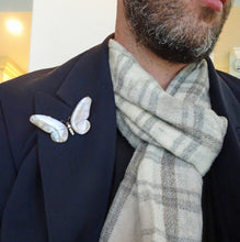 Antique Victorian Brooch Butterfly 15ct Gold Diamonds Rubies Lepidoptera (6920)