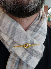 Antique Nouveau Brooch 18k Gold Diamond French Foliage Leaves 19C Unisex (6565)