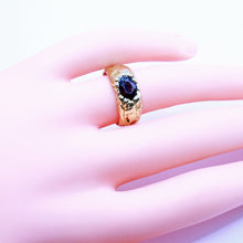 Henri Vever Signed Art Nouveau Ring 18k Gold Garnet Victorian French Unisex(7178)