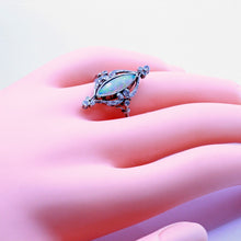 Antique Art Nouveau Ring Platinum Diamonds Opal French Fab opal colors (7181)