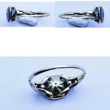 Georgian or earlier Ring Intaglio cameo Garnet Diamonds 18k Gold French Unisex 17-18C (7179)