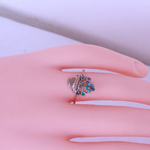 Antique French Georgian Ring Giardinetto 18k Gold Turquoise Diamonds Gems (7182)