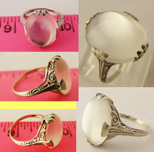 Antique Art Deco Ring Moonstone 14k White Gold (5650)